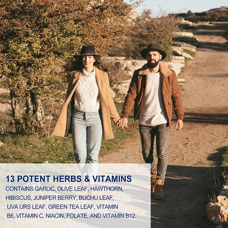 Blood Pressure Support - Supports Cardiovascular Health, Boosts Energy and Immunity, for Heart Health - with Hawthorn & Hibiscus