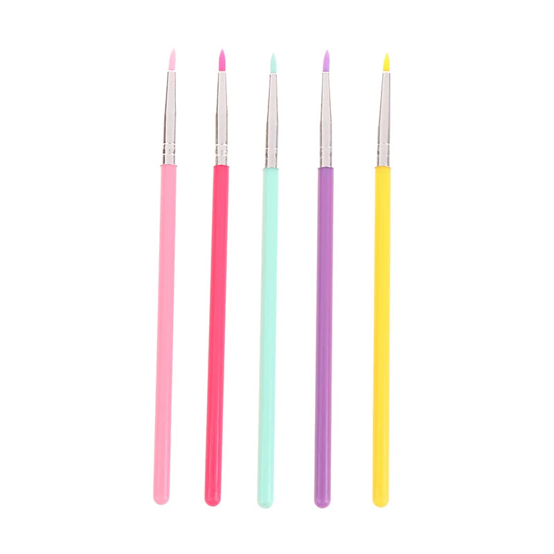 Silicone Concealer Brush Eye Makeup Assist Brush Eyeliner Brush Eye Shadow Eyebrow Details Nail Painting Tools Nail Art Brush