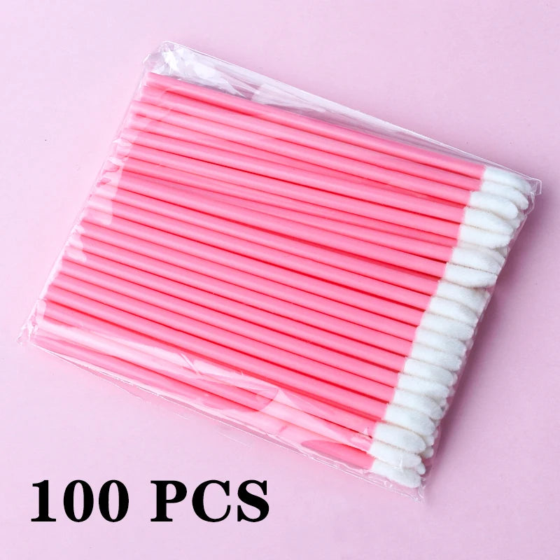 5/100 Pcs MicroBrush Eyelashes Extension Individual Lash Removing Swab Micro Brush For Eyelash Makeup Tools