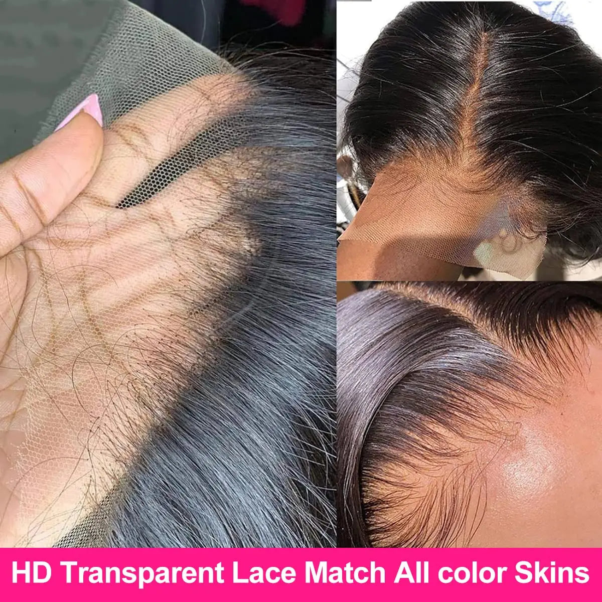 13x6 HD Lace Front Wigs 42 Inch 200% Density Straight Lace Front Wigs Human Hair Pre Plucked Straight Human Hair Wig for Women
