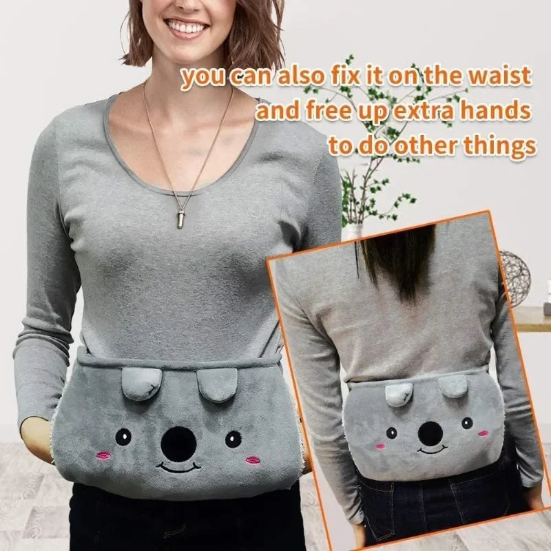Portable Water Filled Hot Water Bag Belt Winter Hand and Waist Warmer for Women Travel Home Office Cozy Heat Relief