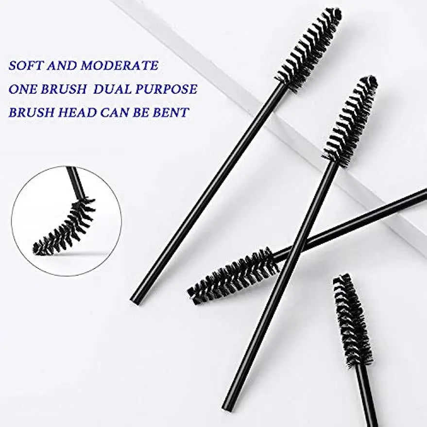 100 Pcs Disposable Eyelash Mascara Brushes for Eye Lashes Extension Eyebrow and Makeup of Makeup Tools