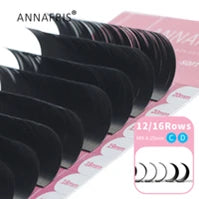 GLAMLASH Color Lash Purple Blue Brown Green Red White Pink Yellow Eyelash Extensions Individual False Colored Mink Lashes Makeup