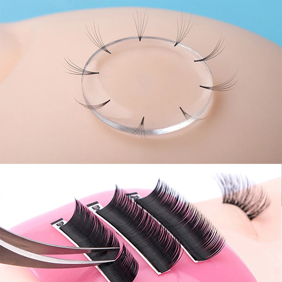 Eyelash Extension Forehead Sticker Silicone Pad Pink Clear Gel Pad Graft Lashes Tray Stand Pallet Pad Holder Makeup Tools
