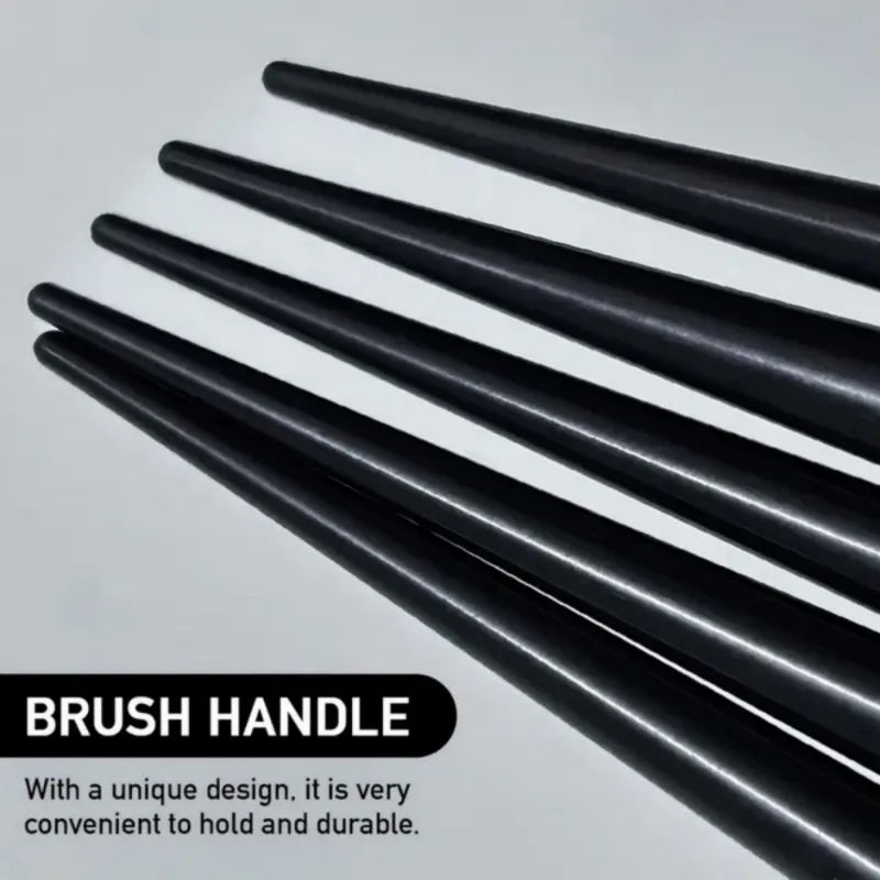 19pcs makeup tool set, including 13pcs soft makeup brushes, 3 triangular powder puffs, and 3 droplet shaped beauty eggs
