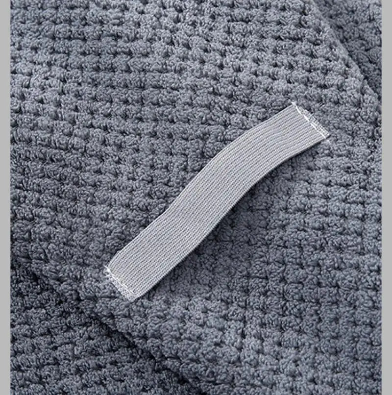 Quick Dry Hair Turban Coral Fleece Towel Ultra Absorbent Quick Dry Hair Towel Wrap With Elastic Band For Women Home Travel Use