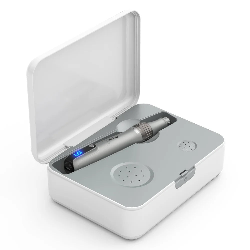 Dr Pen Ultima M8S With 2PCS 18pin Needle Kits Wireless Professional MTS Derma Pen Beauty Machine ≤0.25mm Needle US UK Local Ship