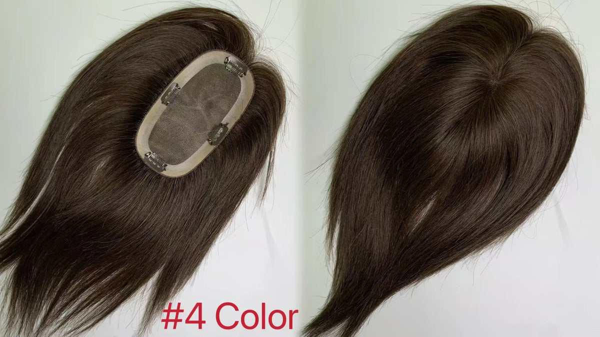 MONO Base Hair Toppers 3*5inch Women Toupee Invisible Free Part Hair Toppers Hair Extension
