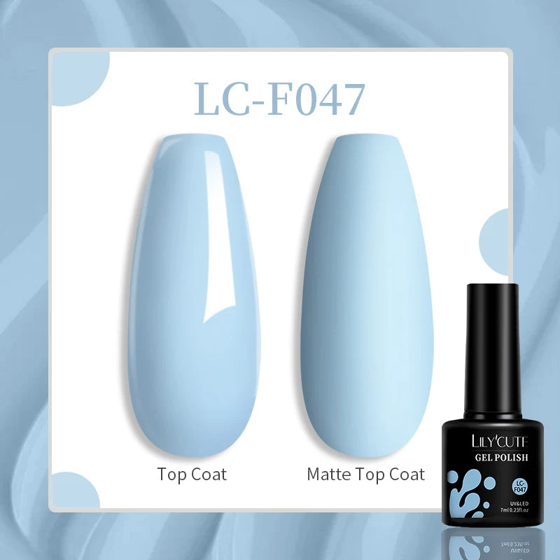 LILYCUTE 7ML Quick Extension Nail Gel Vernis Semi Permanent Acrylic Crystal White Clear Nude Gel Nail Polish UV Construction Gel