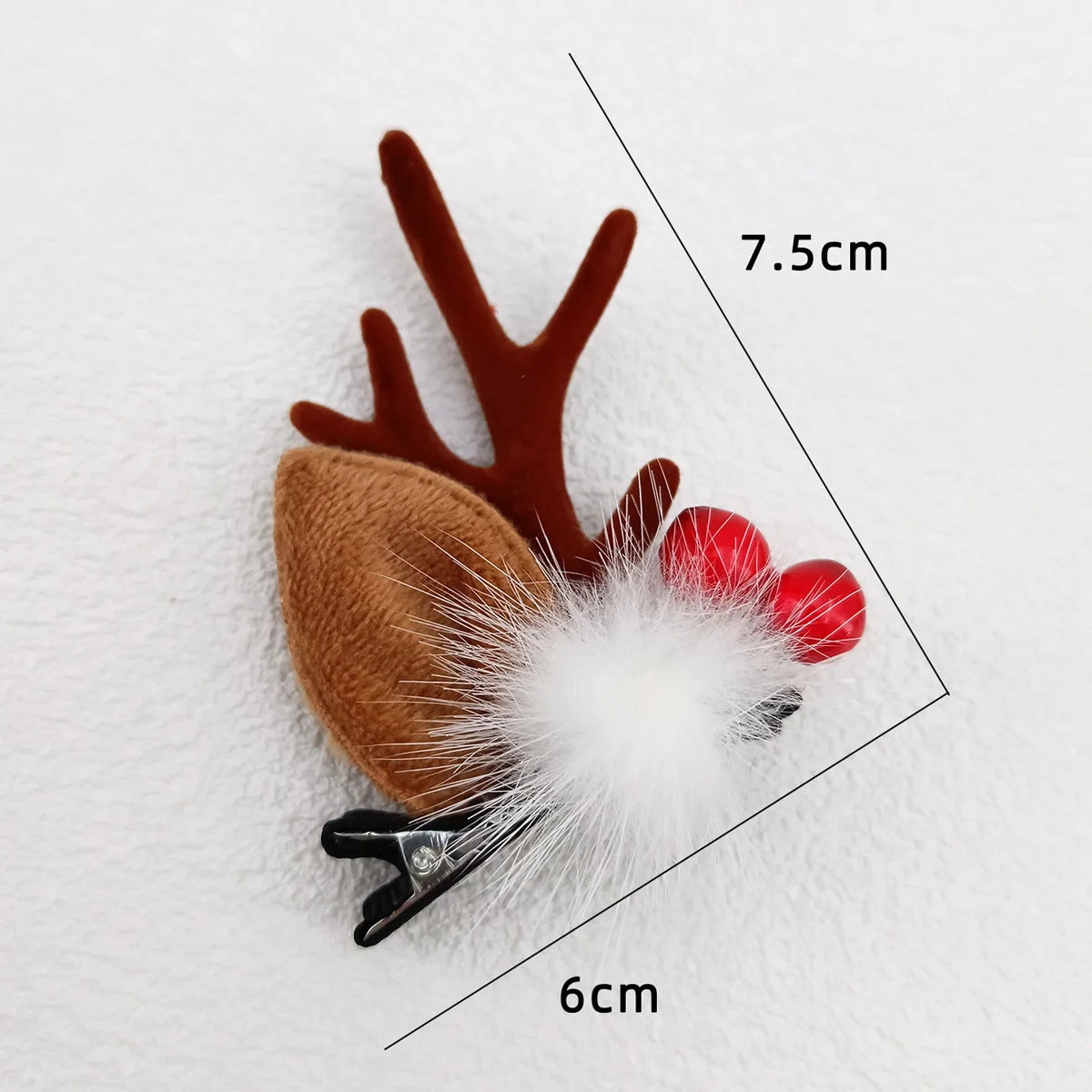 2/4/6/10 Pairs Christmas Elk Ear Hair Clip Women Girl Santa Snowman Hairpin Xmas Party Barrettes For Kids Cosplay Headwear