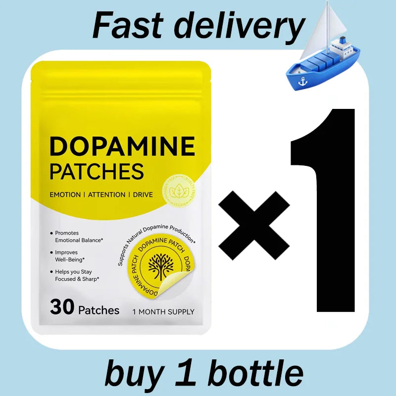 Vitality Boost Dopamine Patches, Enhance Mood & Focus, Concentration Aid for Daily Wellness