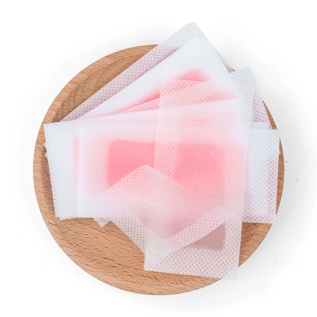 20 Sheets (10 Double-sided) Rose Scent Hair Removal Wax Strips, Facial & Body Depilatory Kit for Eyebrow, Upper Lip, Cheek, Fing