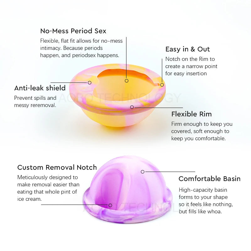 Menstrual Disc Menstrual Cup Set With Electric Sterilizer Storage Case Medical Silicone Period Female Health Care Products