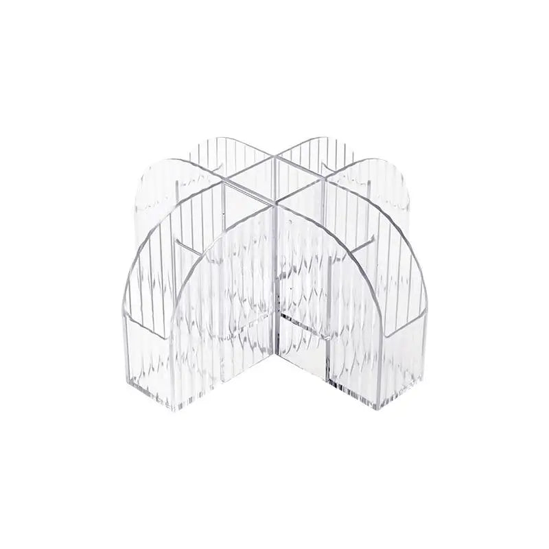 1 Pack 9 Slot Clear Makeup Brush Lipstick Lip Gloss Organizer Perfect Storage Solution For Drawers And Vanities