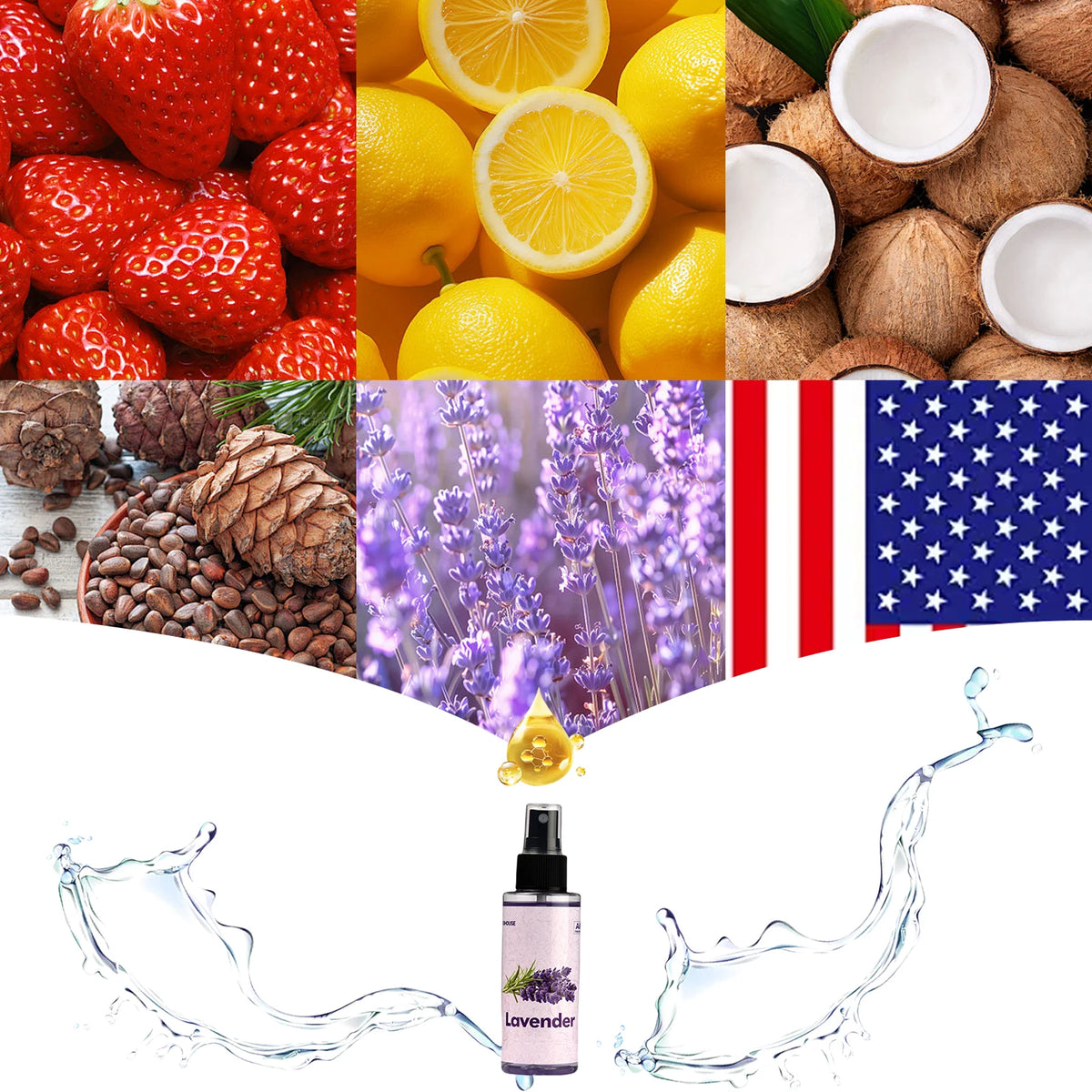 100ml LAVENDER-Scented Hand-Sprayed Air Freshener – Car Spray, Home Air Purifying & Deodorizing Fragrance