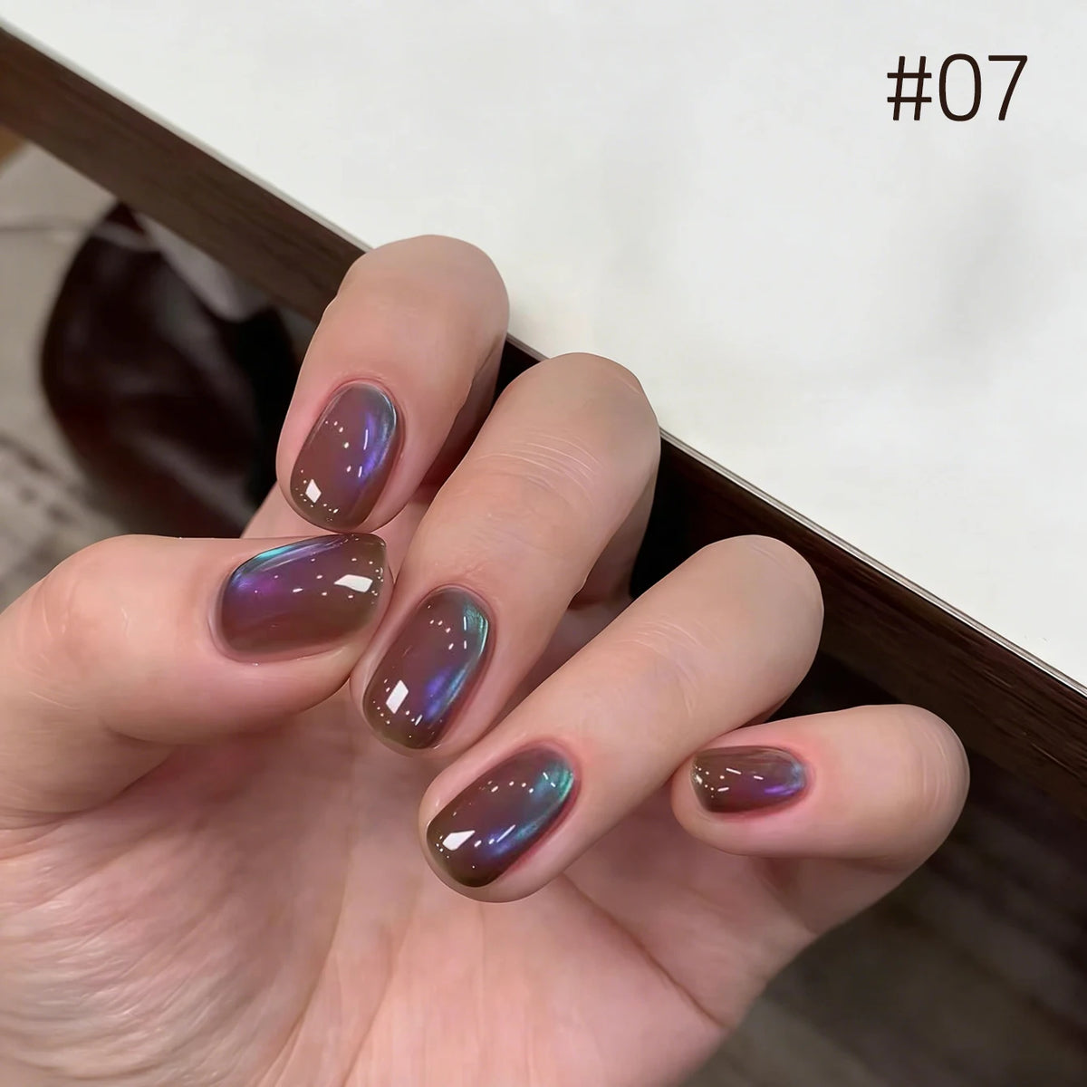 10ML 1-10pcs Christmas Red Nails Gold Black Nails Fiery 10-Color Glass Bead Cat Eye Gel Nail Polish Fine Powder Super Shimmering