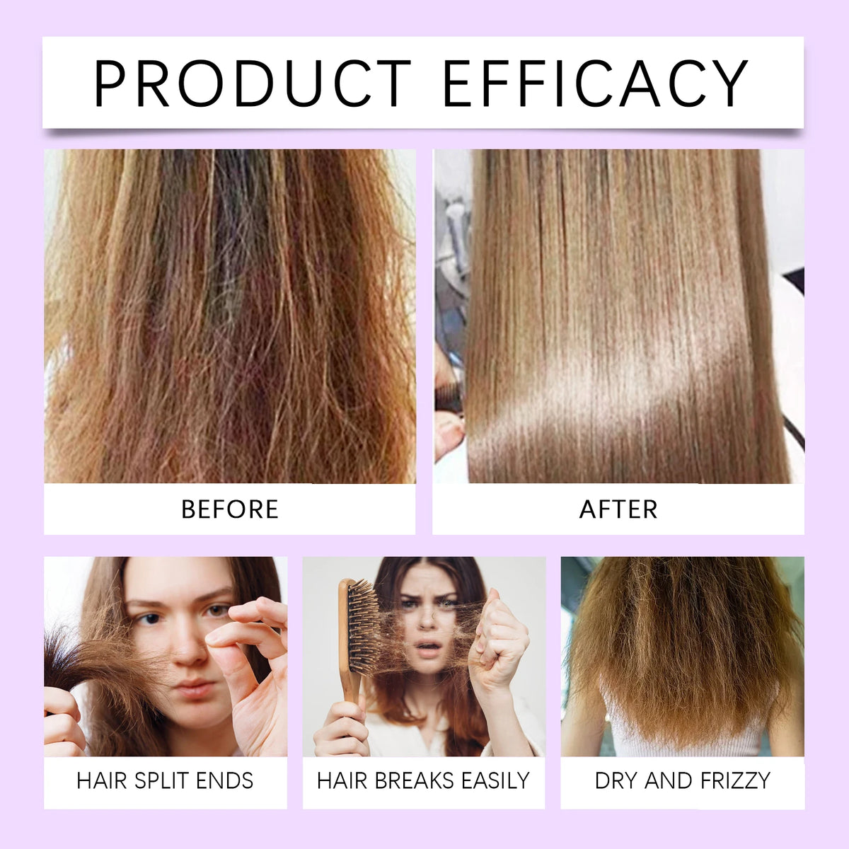 Hair Oil Treatment For Dry Damaged Frizz Hair Smooth Shine Split Ends Repair Moisturizer Nourishing Serum Leave-in Conditioner