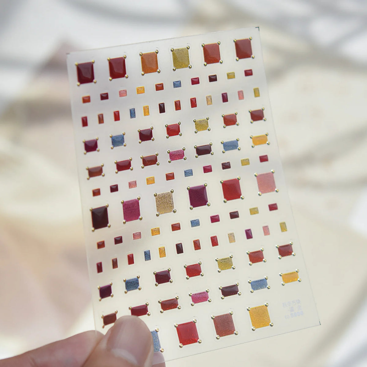 Christmas New Year Theme White Sheep Gift Box Plaid Bow Apple Snowflake Star 5D Nail Stickers Self‑adhesive Nail Holiday Party