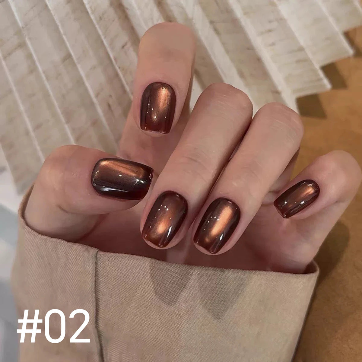 10ML 1-10pcs Christmas Red Nails Gold Black Nails Fiery 10-Color Glass Bead Cat Eye Gel Nail Polish Fine Powder Super Shimmering