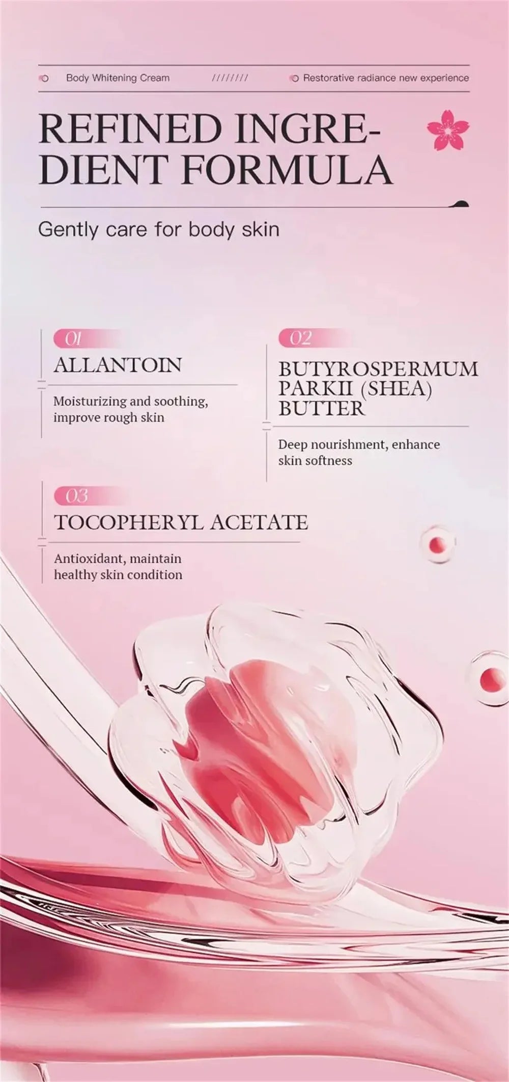 Body Whitening Cream Arms Thighs Underarm Knees Whitening Essence Cream Brighten Moisturizing Body Korean Skin Care Products New