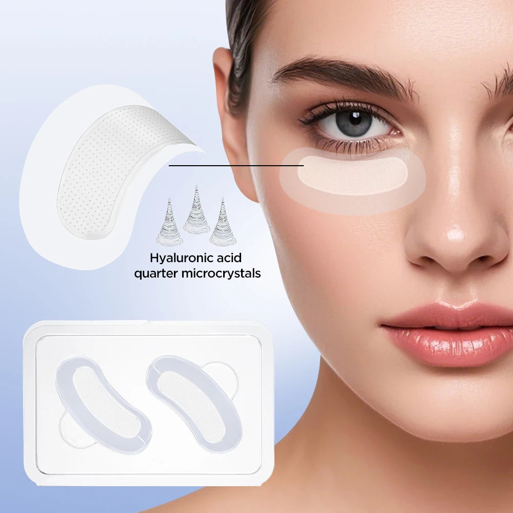 Microneedle Eye Patches Mask Korean Skin Care Hyaluronic Acid 1-10PCS for Anti Wrinkle Aging Dark Circle Eyes Mask Moisturizing