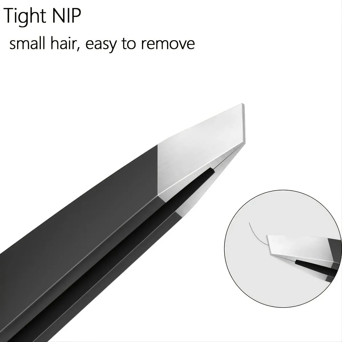 4-in-1 Precision Tweezers Set, Stainless Steel, Multi-Tip, Perfect for Eyebrow & Hair Removal