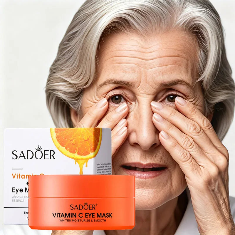 120pcs of Collagen and Vitamin C Eye Mask, Powerful Moisturizing, Instant Lift & 24-hour, Making Eye Skin More Delicate And Firm, Giving Eye Skin Luster, Bidding Farewell to Dryness And Dullness, Eye Care, Vitamin C Eye Mask