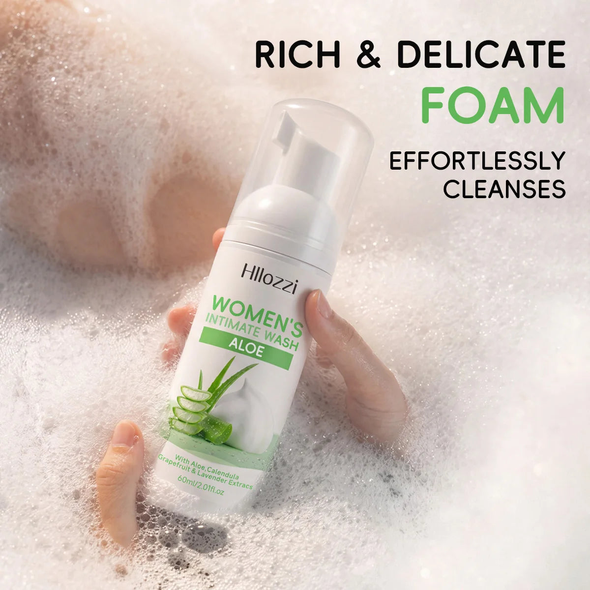 WOMEN'S INTIMATE WASH ALOE: Superior Odor Control, All-Day Freshness & Gentle Daily Grooming Care. Designed for Peak Hygiene.