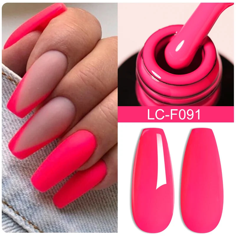 LILYCUTE 7ml Champagne Rose Gold Glitter Gel Nail Polish Colorful Sparking Long Lasting Manicure Soak Off Nails Art Gel Varnish