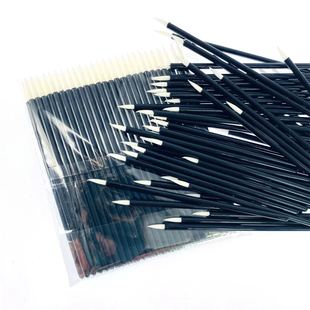 50/100PCS Disposable MakeUp Lip Brush Lipstick Gloss Wands Applicator Make Up Must-Have Cosmetic Tools