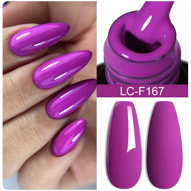 LILYCUTE 7ml Champagne Rose Gold Glitter Gel Nail Polish Colorful Sparking Long Lasting Manicure Soak Off Nails Art Gel Varnish