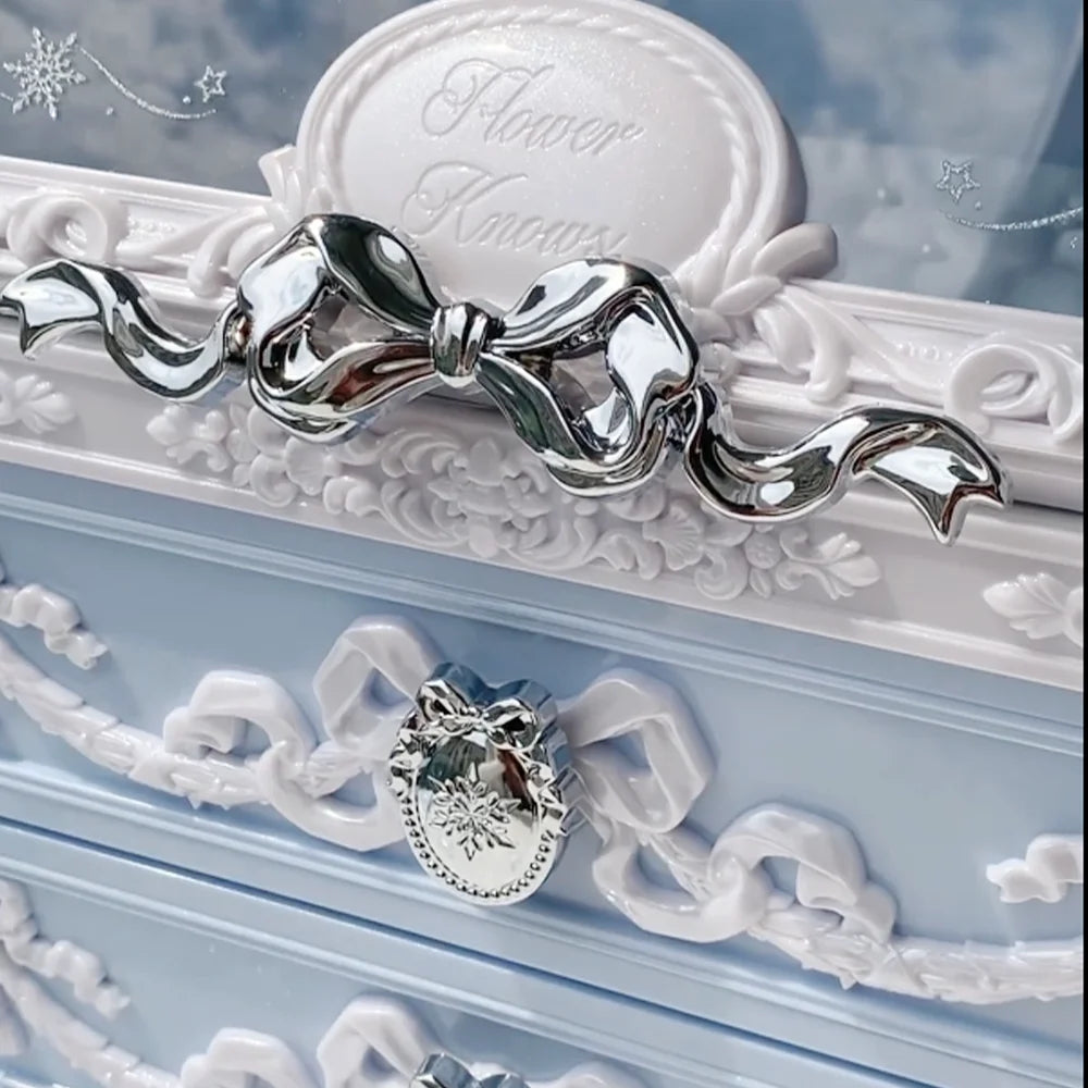 Snowflake Ballet Series Large Box Cosmetic Case Knight Unicorn Series Cosmetics Storage Empty Box Original Box Shipped