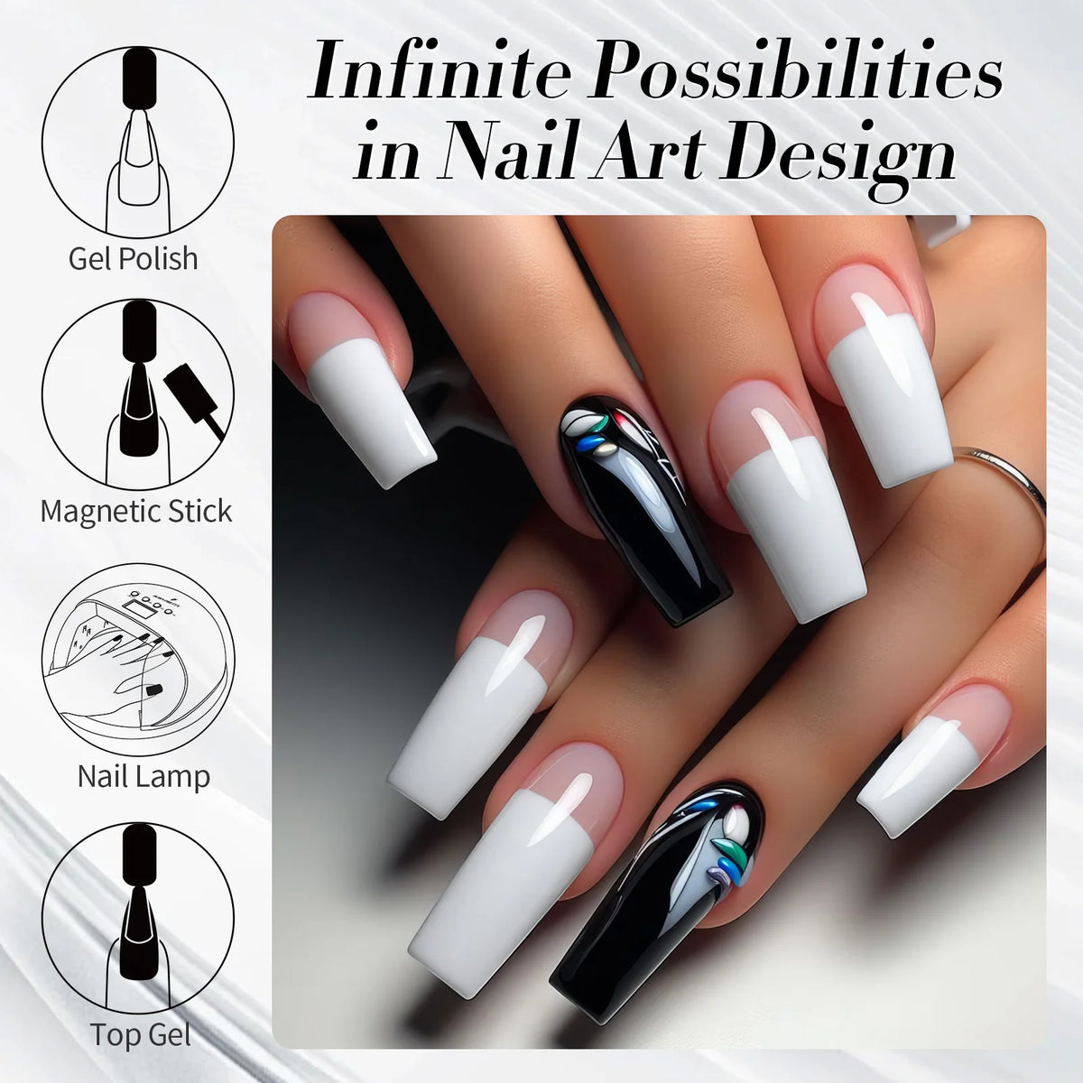 BORN PRETTY 10ml Gel Nail Polish Gel 130 Colors Semi Permanent Solid Nail Gel Varnish Soak Off UV Gel for Base Top Coat