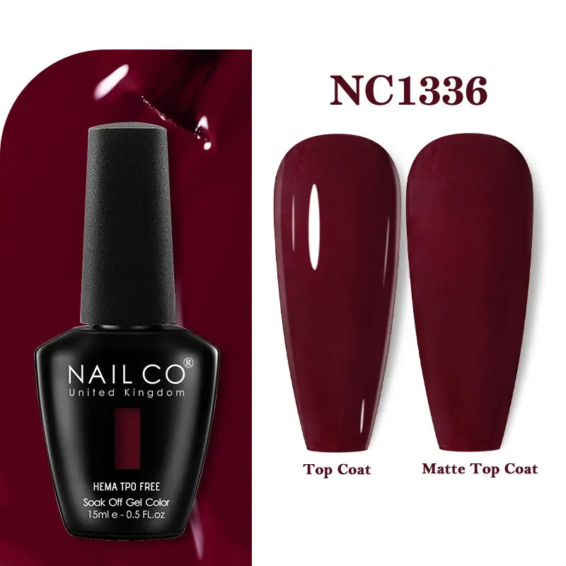 NAILCO 15ml TPO-Free Nail Gel Polish Vernis Semi Permanent Nails Art Manicure Design Hybrid Remover Gel Top Coat Ongle Gel UV