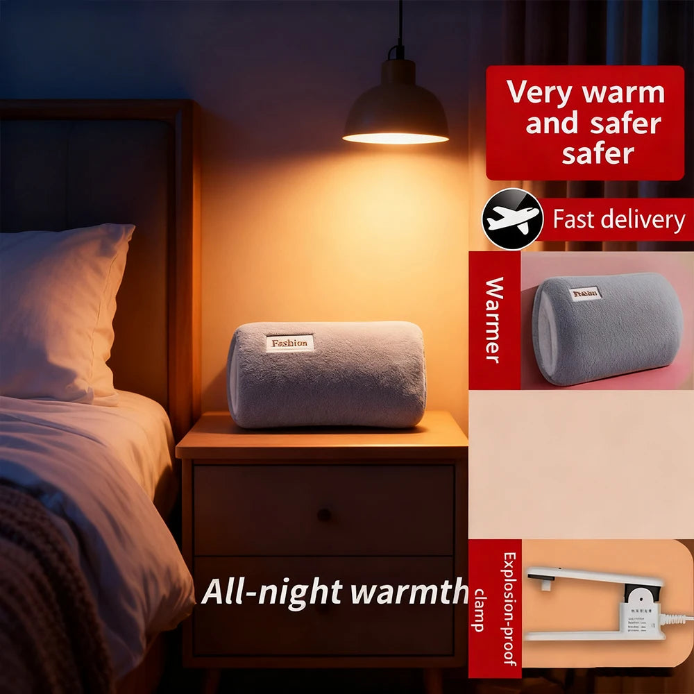 Rechargeable Hot Water Bag Electric Heat Water Pocket Hand Warmer Hot Water Bottle Heater Bag For Winter Explosion-Proof