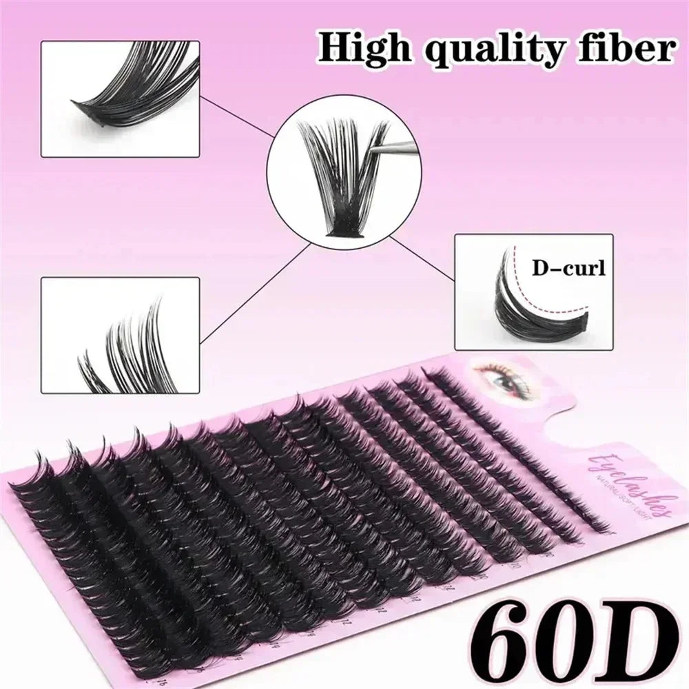 Natural Soft Fluffy False Eyelashes Set Easy to Apply Travel Friendly Ideal Christmas Small Gift for Women Her