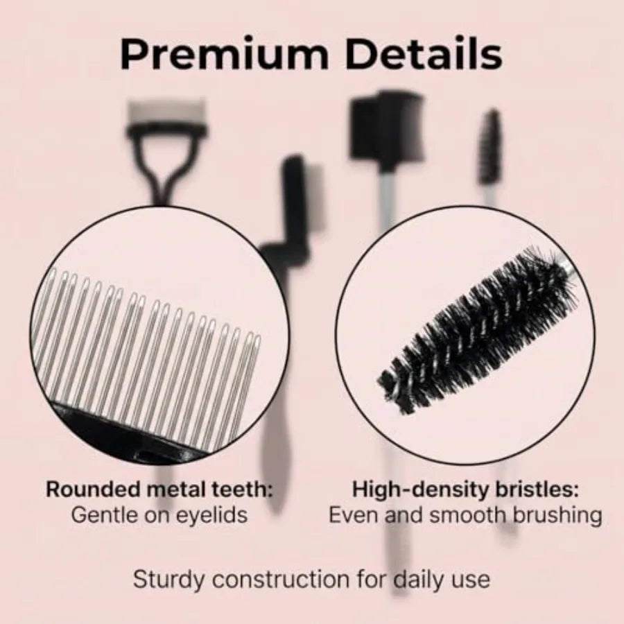 4 PCS Lash Applicator Tool Kit, Professional Eyelash Tweezers for DIY Lash Clusters, Stainless Steel Lash Comb and Separator To