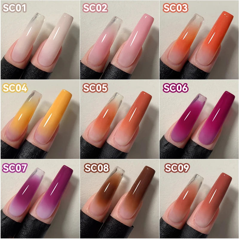 UR SUGAR 4 In 1 Pat Painting Gel Nail Polish Blooming Transfer Design UV LED Soak Off Gel Varnish Gradient Patting Gel Palette