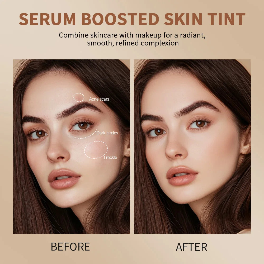 Foundation Stick & Loose Setting Powder Water-Resistant Longwear Full Coverage Oil-Control Beginner Makeup Set Christmas Gift