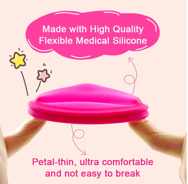 20pcs Women's Menstrual Collector Medical Grade Silicone Certified Menstruation Period Disco Menstrual Monthly Cup Alternative