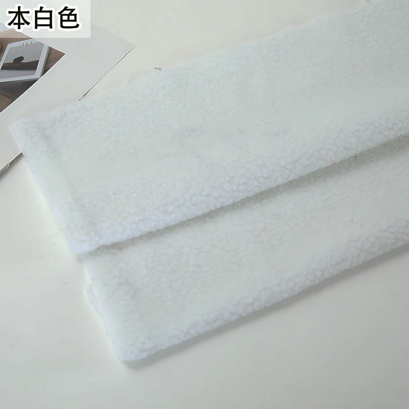 Thickened Short Hair Plush Fabric By The Meter for Needlework Autumn Coat Hoodies Dolls Diy Sewing Cloth Warm Soft Bear Plaid