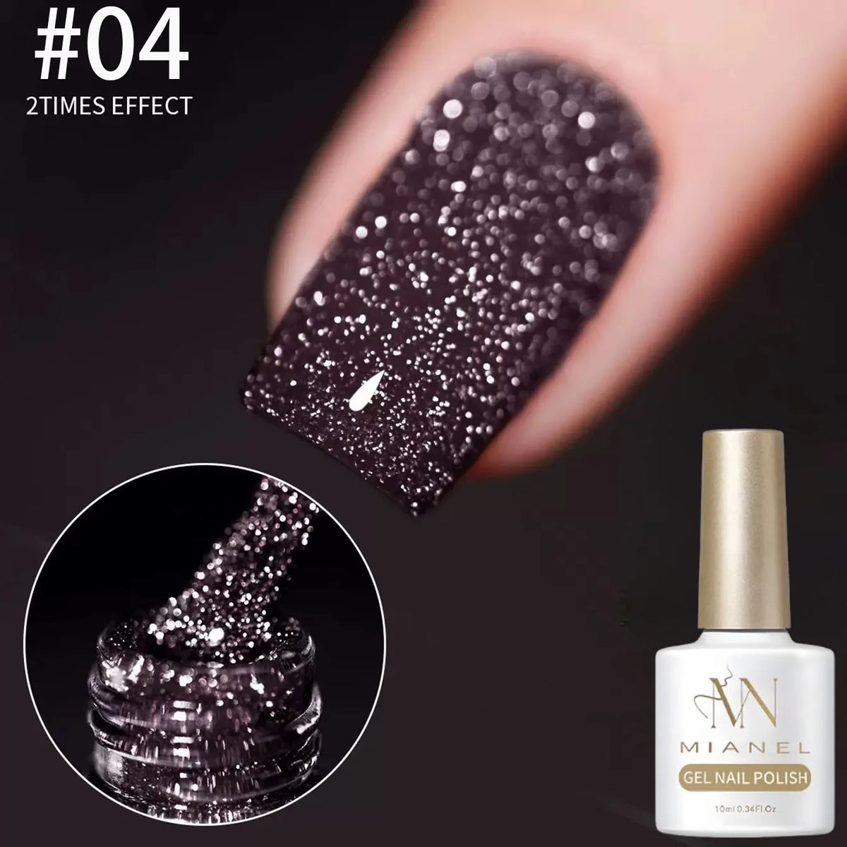 MIANEL 2026 Autumn Gel Nail Polish Adhesive Burst Flash Broken Diamond Halloween Christmas Nails Art Kit for Professional Use
