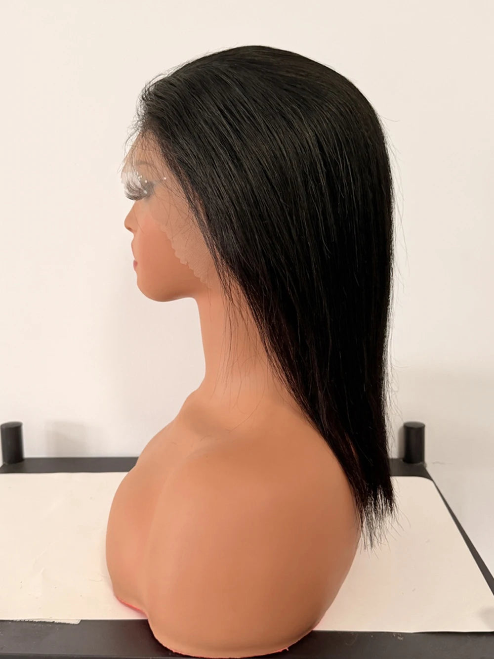 Brazilian HD Transparent 13x4 Bone Straight Short Bob Human Hair Wigs 13x6 Straight Lace Front Wigs For Women 250 Density