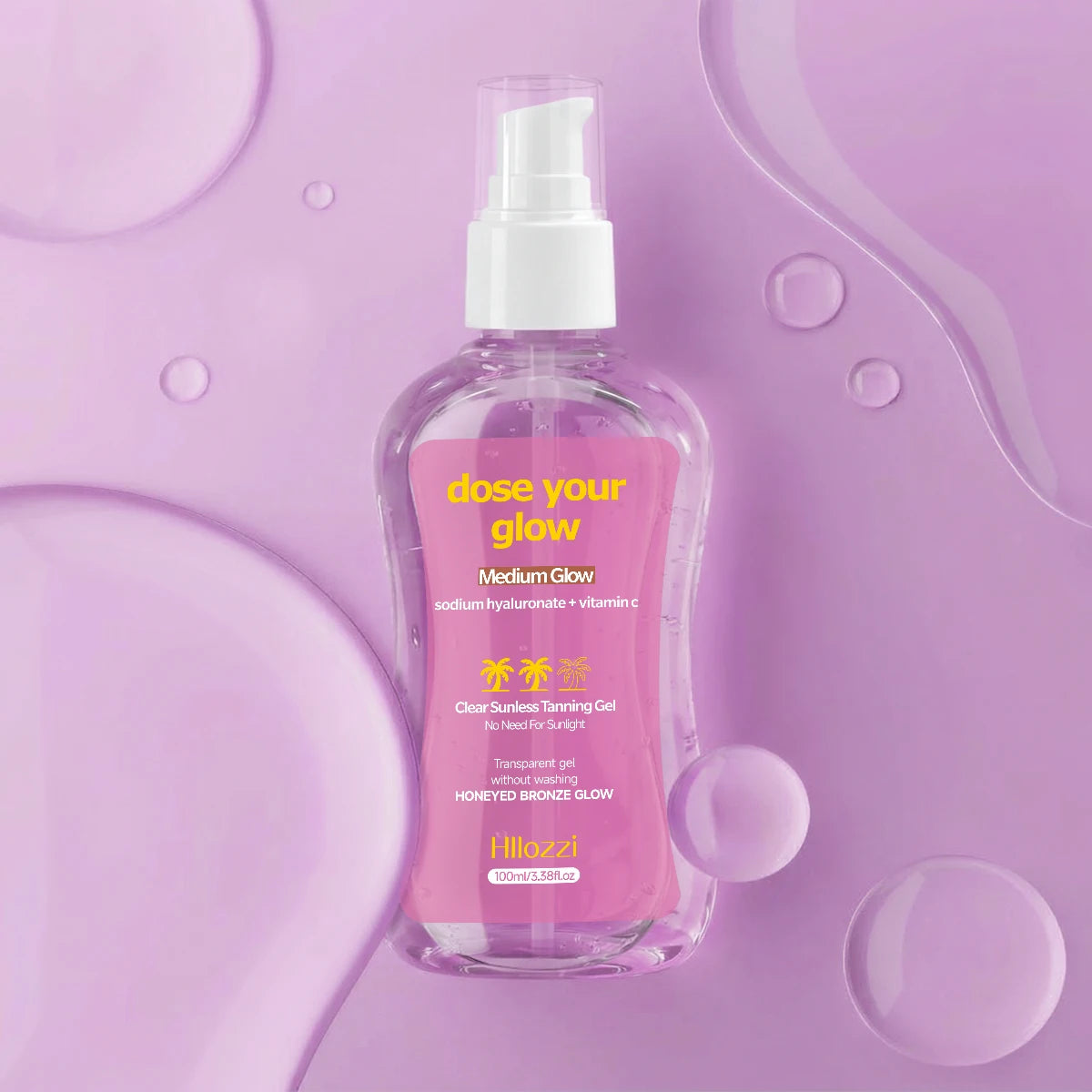 CLEAR SUNLESS TANNING GEL (MEDIUM GLOW) MOISTURIZER AFTER SUN,Long-lasting bronze, nourishing without stickiness