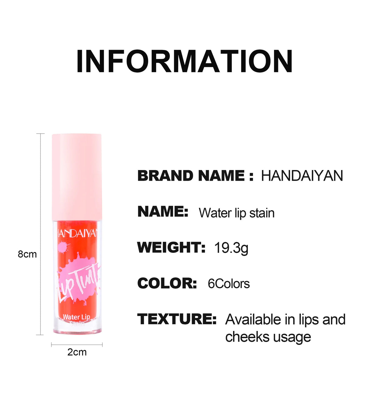 Glossy Multi Use Lip Stain 6 Colors Long Lasting Cheek Tint Moisturizing Blush Makeup Cosmetic Lip Gloss Dye