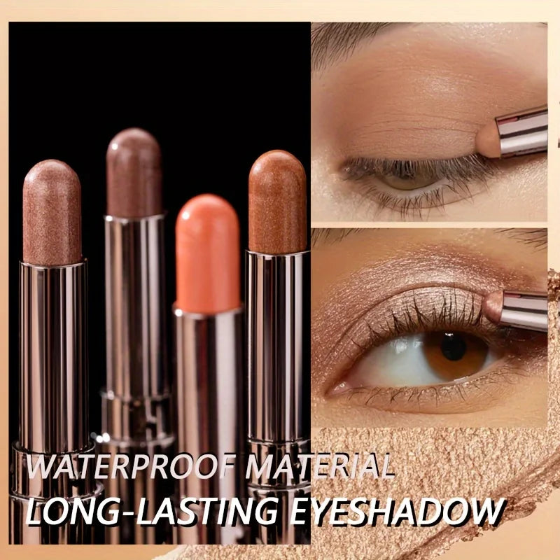 BEAUTY GLAZED 10 Colors  Double Ended Highlighter Eyeshadow Pencil Shimmer Waterproof Eyeshadow Stick Makeup Cosmetics