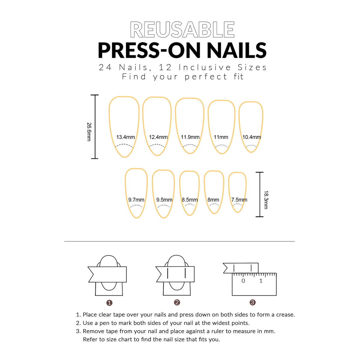 30pcs Funny Dark Clown Press On Nails Halloween French Style Almond False Nails 3D Relief Pearl Spiral Stripes Designs Fake Nail