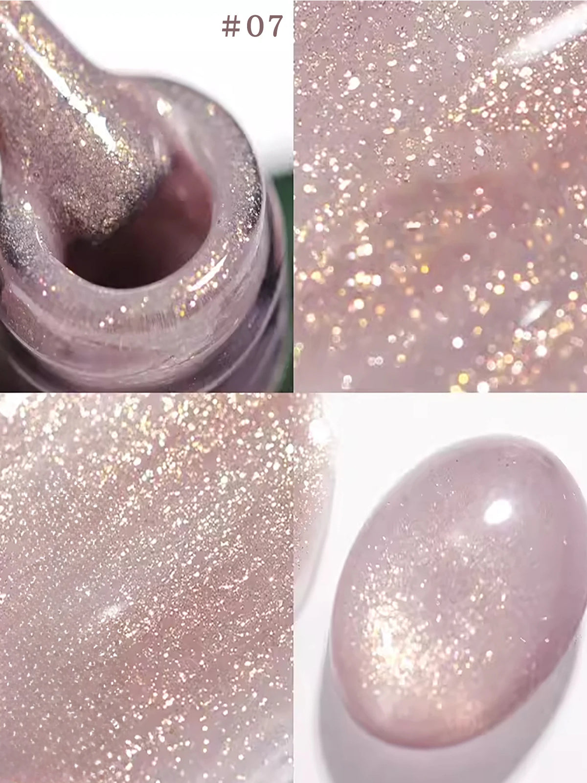 MN 1-9PCS Pink Blue White Green Color Series Gel Nail Polish With Strobe Glitter Brocade Diamond Gel Polish