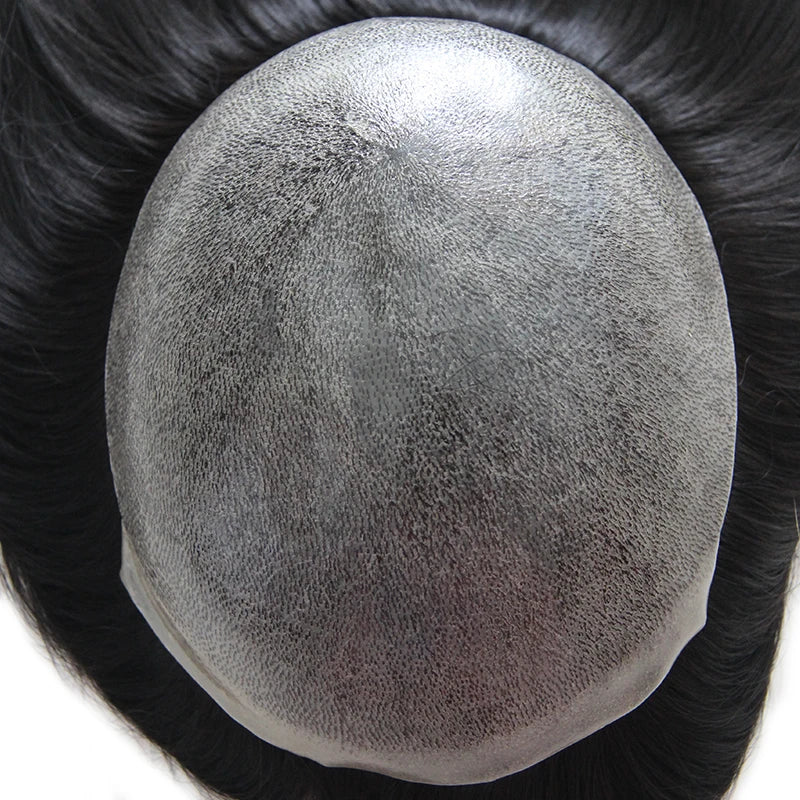 Women Toupee Human Hair Wigs Straight Vloop Human Hair System Replacement Thin Skin Full PU Hairpiece Invisible Natural Hairline