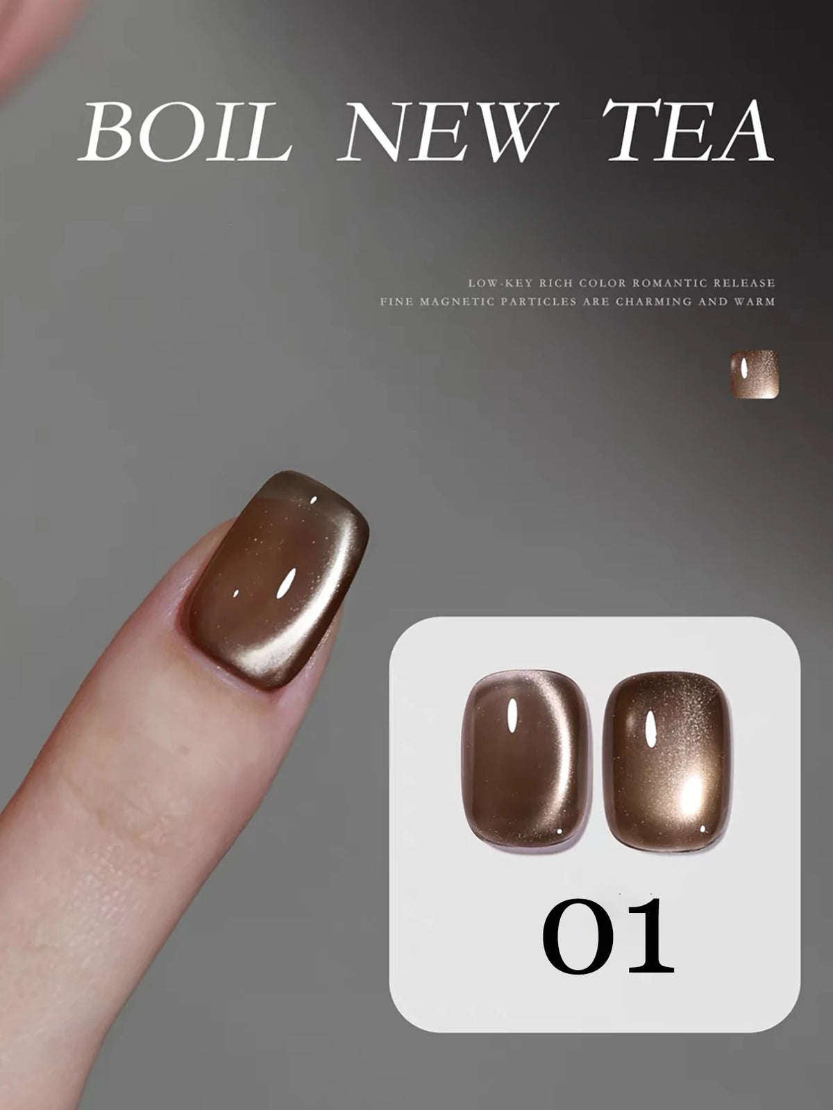 1-12pcs WS Autumn Winter Nails Golden Red Cat Eye Gel Nail Polish Whitening Popular Dopamine Nail Shop Nail Art Nail Supplies